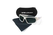 WindRider Floaterz Polarized Floating Sunglasses for Men Designed for Fishing, Sailing, All Water Sports. Lightweight, Comfortable (White, Smoke)