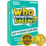 Who Knows Me Better? | Kids & Family Card Quiz Game | Fun & Educational Questions for Children & Families | Suitable For Boys & Girls 5+ Year Olds to Adult | Stocking Filler