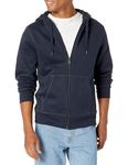 Amazon Essentials Men's Full-Zip Fleece Hoodie (Available in Big & Tall), Navy, S