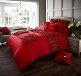 Gaveno Cavailia Comfort Touch Signature Collection VERINA Duvet Set With Duvet Cover and Pillow Case Red King