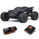 ARRMA RC Truck 1/10 VORTEKS 4X2 Boost MEGA 550 Brushed Stadium Truck RTR with Battery & Charger, Gunmetal, ARA4105SV4T2