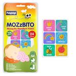 Hopop Mosquito Repellent Patches | MoZzbito 100% Natural Baby Mosquito Patches | Upto 12 Hour Protection Mosquito Sticker | Suitable for Kids & Adults | Pack of 24 | BRAVO