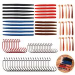 Wacky Worm Lures Kit - 80pcs/box Senko Soft Bait,Carbon Steel Wacky Worm Jig Hooks, Wacky Worm 5.9 inch Kit Fishing Worms Soft Plastic Bait Lure Set Swimbaits Lures Fishing Lures Fishing Hooks