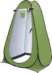 BLEQYS® Pop Up Privacy Tent Shower Tent Portable Outdoor Camping Bathroom Toilet Tent Changing Dressing Room Shelters Room for Hiking and Beach‚ UPF 40+ Waterproof with Carry Bag (All Green)