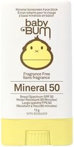 Sun Bum Baby Bum Spf 50 Sunscreen Face Stick | Mineral Uva/uvb Face and Body Protection for Sensitive Skin | Fragrance Free | Travel size | 13g