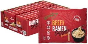 RAMEN EXPRESS Beef Flavor Ramen Noodle Packs, 3 Oz Each (Pack Of 24) | Animal-free Ramen Noodles | All Plant-based | Made in U.S. with finest American flour