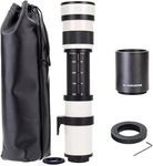 JINTU 420-1600mm f/8.3 Telephoto Lens for Canon EOS EF Lens, Manual (MF) Zoom Lens for Canon T8i T7 T7i T6 SL3 SL2 4000D 2000D 850D 90D 80D 77D 70D 5D4, D700, D750, D800, D5500, D5600, D7100, D5200