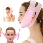 Silicone V Face Mask- Face Lift Up Belt Facial Slimming Bandage Mask Cheek | Chin,Neck Slimming Thin Belt Face Slim Lift Band Mask Double Chin Reducer for Women and Men Tightening Skin (V-Line Mask)