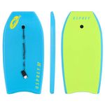 Osprey 37” Bodyboard for Kids and Small Adults, Lightweight Deck Boogie Board with Leash, Durable Core for Surfing & Bodysurfing