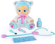 FRATELLI Cry Babies Kristal Gets Sick & Feels Better - 12" Inch Doll Doll with Doctor Accessories,Multicolor