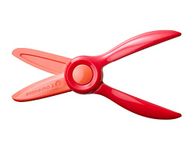 Fiskars 1064065 Children's Scissors for Ages 2 Years and Above Learn to Cut, Length: 13 cm, Plastic Blades and Handles, Red, Starter