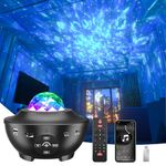 Star Projector, Galaxy Night Light Projector with Remote Control & 10 Color Effects, Built in Speaker and Timer, Nebula Cloud Ceiling Light Projector for Baby Kids Adults Bedroom/Game Rooms/Home Party