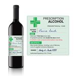 Prescription Novelty Wine Label Xmas Gift Idea Present for Him Husband Boyfriend Dad Men Uncle Rude Old Age Oldi Birthday Christmas Xmas Idea Prank Fun Funny April Fools Present