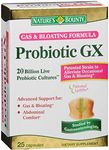 Nature's Bounty Probiotic GX Gas & Bloating Formula, Capsules 25 ea (Pack of 3)