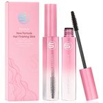 Samnyte Hair Finishing Stick, 2pcs Hair Mascara for Flyaway Tamer, Fly Away Hair Tamer Stick for Enhance Gloss of Hair, Anti Frizz Broken Hair Baby Hair Flash Moment Flyaway Stick, Non-Greasy (pink)