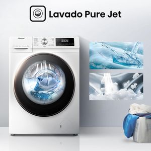 Hisense 8kg Washer Dryer – White, Freestanding Laundry Appliance