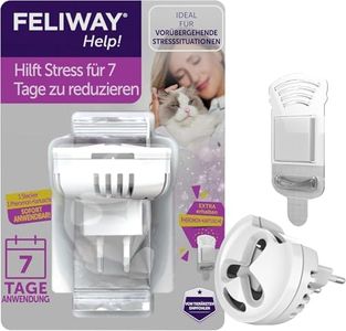 FELIWAY Help! 7 Day Pheromone Evaporator Starter Kit - Supports Short-Term Stress situations for More Balance, Recommended by Veterinarians, clinically Tested