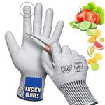 STYLERA Cotton Anti Cut Resistant Level 5 Protection Kitchen Gloves For Cutting Vegetables-Hand Gloves For Kitchen Gloves For Cooking Home,Restaurants,Chef Cut-Proof Safety Gloves(Large,Pack Of 1)