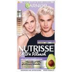 Garnier Nutrisse Ultra Bleach D4+ Intense Platinum Blonde Hair Dye, Permanent Hair Bleach for 9 Levels of Lift, 4X Stronger Hair & Intense Luminous Results, Vegan Formula with Nourishing Conditioner