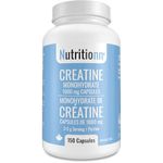 Creatine Capsules - 100% Creatine Monohydrate 1000 mg x 150 Pills (3-5 g Serving) - Made in Canada - Premium Strength and Muscle Growth Supplement by Nutritionn