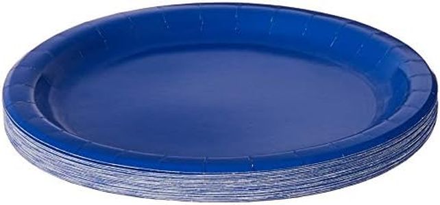 Creative Converting Dinner Paper Plates 24-Pieces, 23 cm Size, Cobalt Blue