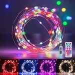 Minetom Fairy Lights Color Changing - 33FT 100 LED String Lights with Remote,11 Modes, USB Fairy Lights Indoor,Waterproof Halloween Lights Outdoor, Twinkle Fairy Lights for Bedroom Classroom Christmas