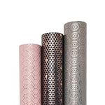 Blavermant Wrapping paper rolls, Gift Wrapping Paper Mini Roll - 17" X 10 ft Per roll, 3 Different Geometric Design for Families Friends Kids in Birthday Wedding Baby Shower Congrats Party