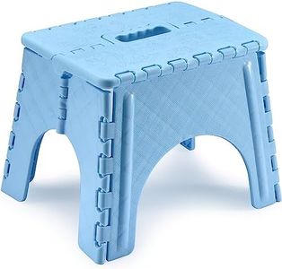 2 Lb. Depot Folding Stepping Stool - Collapsible seating, Footstools - foldable plastic adult stool- Suitable for Indoor & Outdoor Use - Lightweight, Portable & Easy-to-Use 9-inch Height