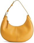 S-ZONE Top Grain Leather Shoulder Bags for Women Hobo Crescent Bag Handbags Purse