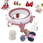 Shoze Knitting Machine 48 Needle DIY Hand Knitting Machine Weaving Loom Board Rotating Needle Machine for Adults and Kids