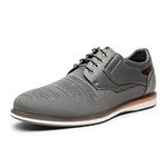 Bruno Marc Men's Casual Dress Shoes, Grey-2, 9.5