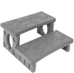 Hot Tub and Spa Steps - Color Grey - Easy - Sturdy - Great Value