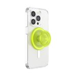 PopSockets Phone Grip Compatible with MagSafe, Phone Holder, Wireless Charging Compatible, Into The Woods - GITD Chartreuly