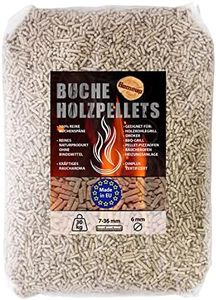 Pellet di legno 15 kg 30 kg Sacco faggio Fumo Legno Fuoco BBQ Griglia Flameup, Peso:30 kg