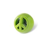 Planet Dog Orbee-Tuff Nooks Green Peace Sign Treat-Dispensing Dog Toy