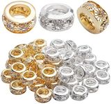 Large Hole Rhinestone Beads,40pcs 1