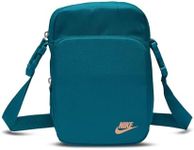 Nike Heritage Cross-Body Bag, Geode Teal/Geode Teal/Amber Brown, 4 Litre Capacity