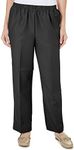 Alfred Dunner Women's Petite Short Pant, Black, 14P