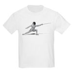 CafePress Fencing Kids T Shirt Youth Kids Cotton T-shirt White