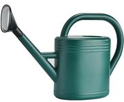 Watering Can 1.5 Gallon for Outdoor Plants, Large Plastic Plant Garden Watering Can with Long Mouth for Indoor House Plants, Water Can with Detachable Sprinkler Head (Green)