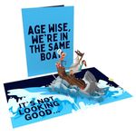 Unhinged 3D Pop-Up Funny Birthday Card ‘Sinking Ship’ Birthday Card for Him Birthday Card for Her Funny Witty Adult Humorous Handmade Card