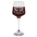 Always Looking Good Birthday Gift for Dad Vintage World's Greatest Dad Engraved Large Wine Glass Present for Fathers Etched 400ml Wine Glass