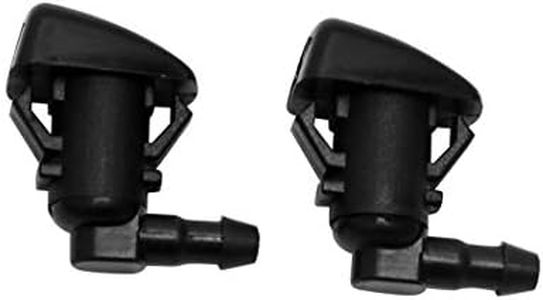 ZHParty 2 Pcs Front Windshield Washer Nozzle Wiper Spray Jet Kit fit for 2008-2010 Ford F-250, F-350,F-450, F-550 Super Duty, 2011-2015 Ford Fiesta - Replaces OEM # 7C3Z-17603-A, BE8Z-17603-A