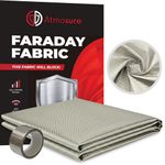 ATMOSURE Faraday Fabric & Tape Kit 1 Yard 44"x36" – EMF Blocker for DIY Faraday Bags, RFID & EMP Protection, Copper-Nickel Shielding Material