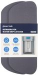 GLACIER FRESH Cuttable Refrigerator Drip Catcher, Water Absorbent Fridge Water Dispenser Drip Tray, Replacement for Whirlpool, GE, Samsung Fridge Accessories, Blue (Rectangular - 2pcs)