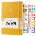 Clever Fox Self-Care Journal – Daily Reflection Notebook – Mental Health & Personal Development Planner, Meditation & Mood Log, A5 (Amber Yellow)