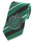 Bioworld Premium Harry Potter Tie Striped House Crest Necktie (Slytherin)