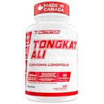 TC Nutrition Tongkat Ali Supplement for Men - 400 mg Eurycoma Longifolia - 40,000 mg Pure Tongkat Ali Equivalent - Made in Canada - 60 Veggie Capsules