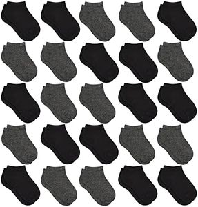 Kids Socks - 25 Pairs Toddler Low Cut Ankle Socks Set for Boys & Girls (2-4T)