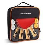 PRO-SPIN Ping Pong Paddles - High-Performance 4-Player Set | Premium Table Tennis Paddles, 3-Star Ping Pong Balls, Compact Storage Case | Ping Pong Paddles Set for Indoor & Outdoor Games